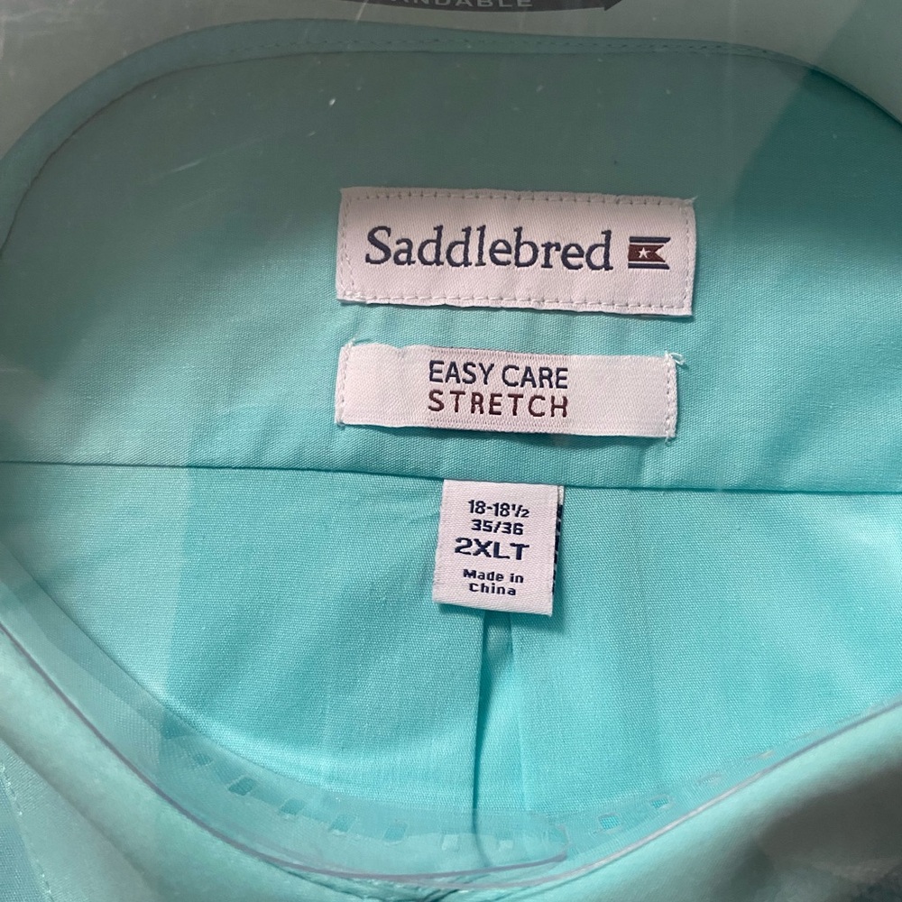 Saddlebred Aqua Easy Care Shirt
